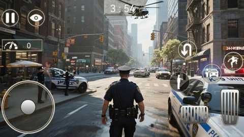 城市警车巡逻